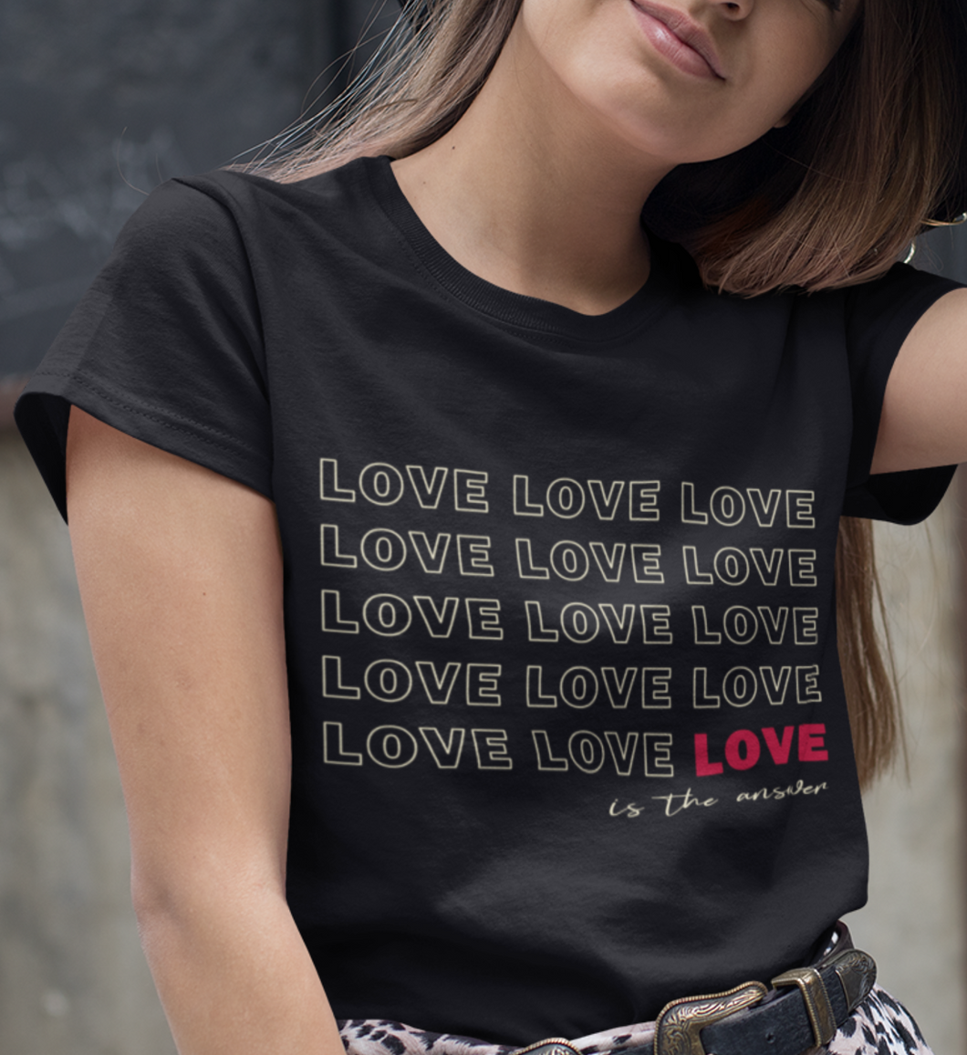 Love is the answer Premium Organic T-Shirt