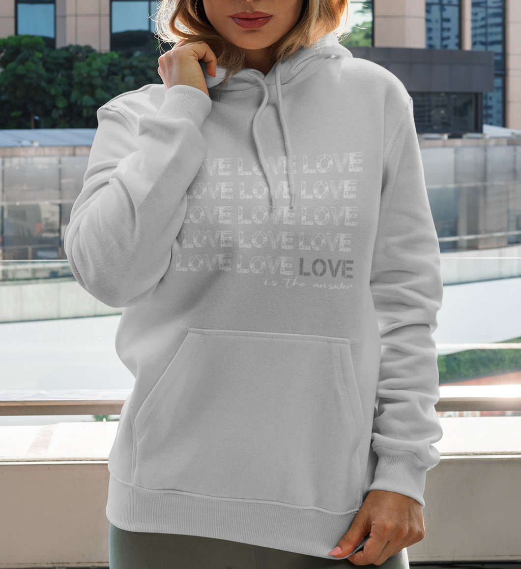 LOVE IS THE ANSWER Basic Hoodie Unisex